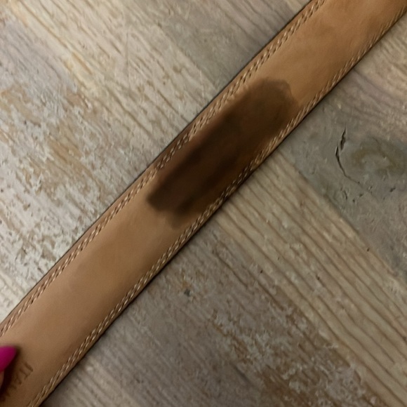 Men’s Leather Belt Italian Full Grain Top & Lining Brass Buckle Size 40 Black - Picture 7 of 7